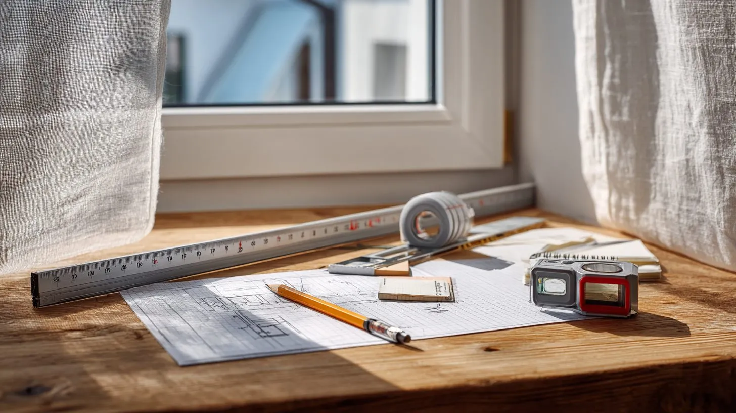 Инструменты для точного измерения окна под рулонные шторы