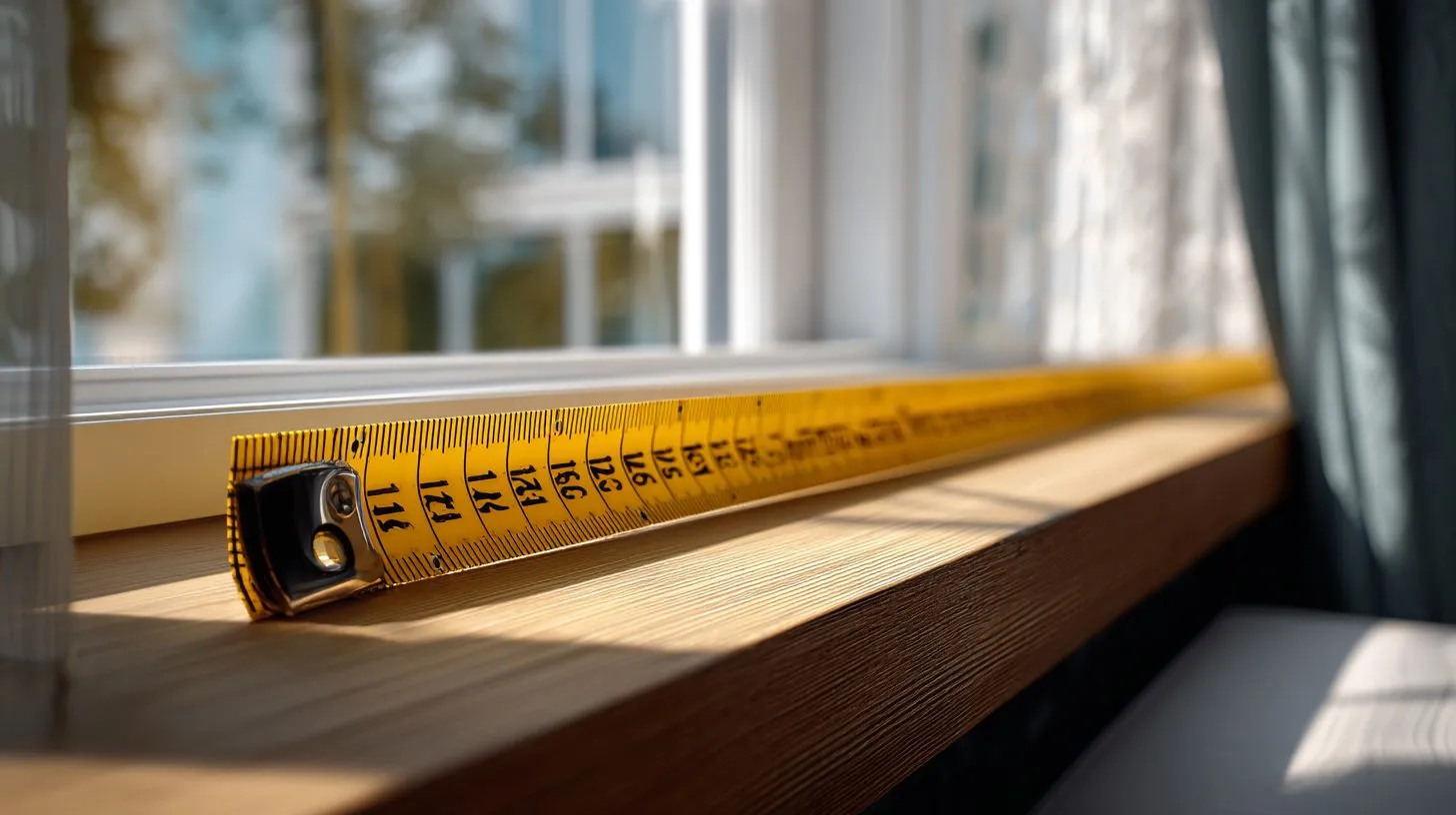 Рулетка для замера окна под рулонные шторы