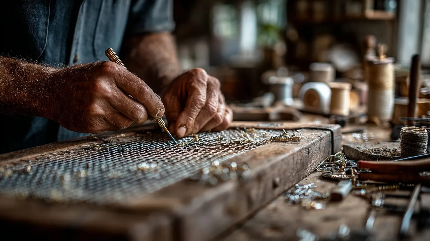 Ремонт рамы москитной сетки с заменой креплений