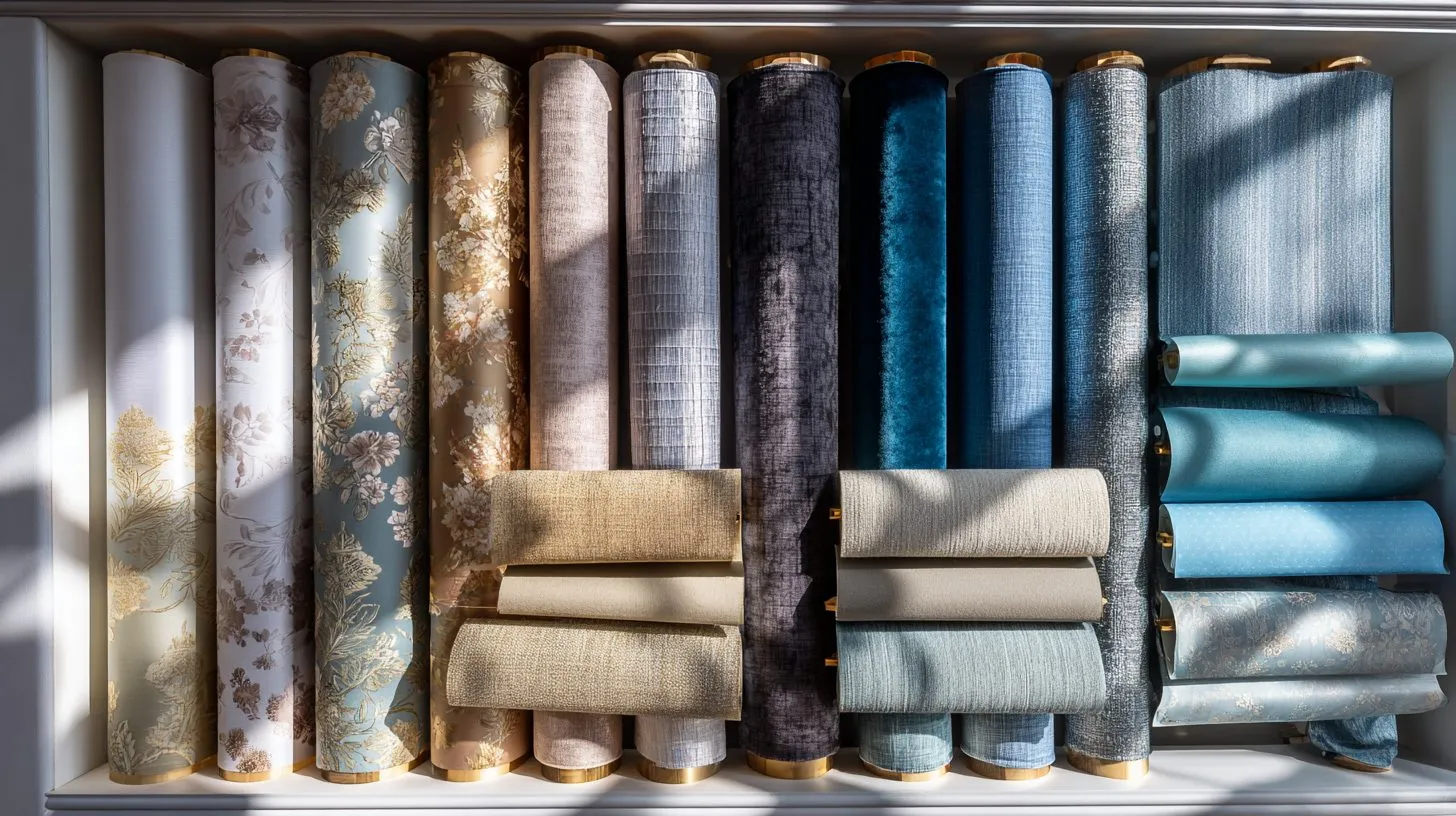 Примеры тканей для рулонных штор разных типов