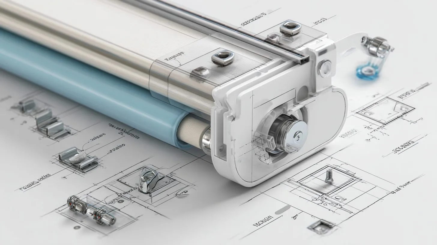 Схема крепления рулонной шторы на пластиковом окне