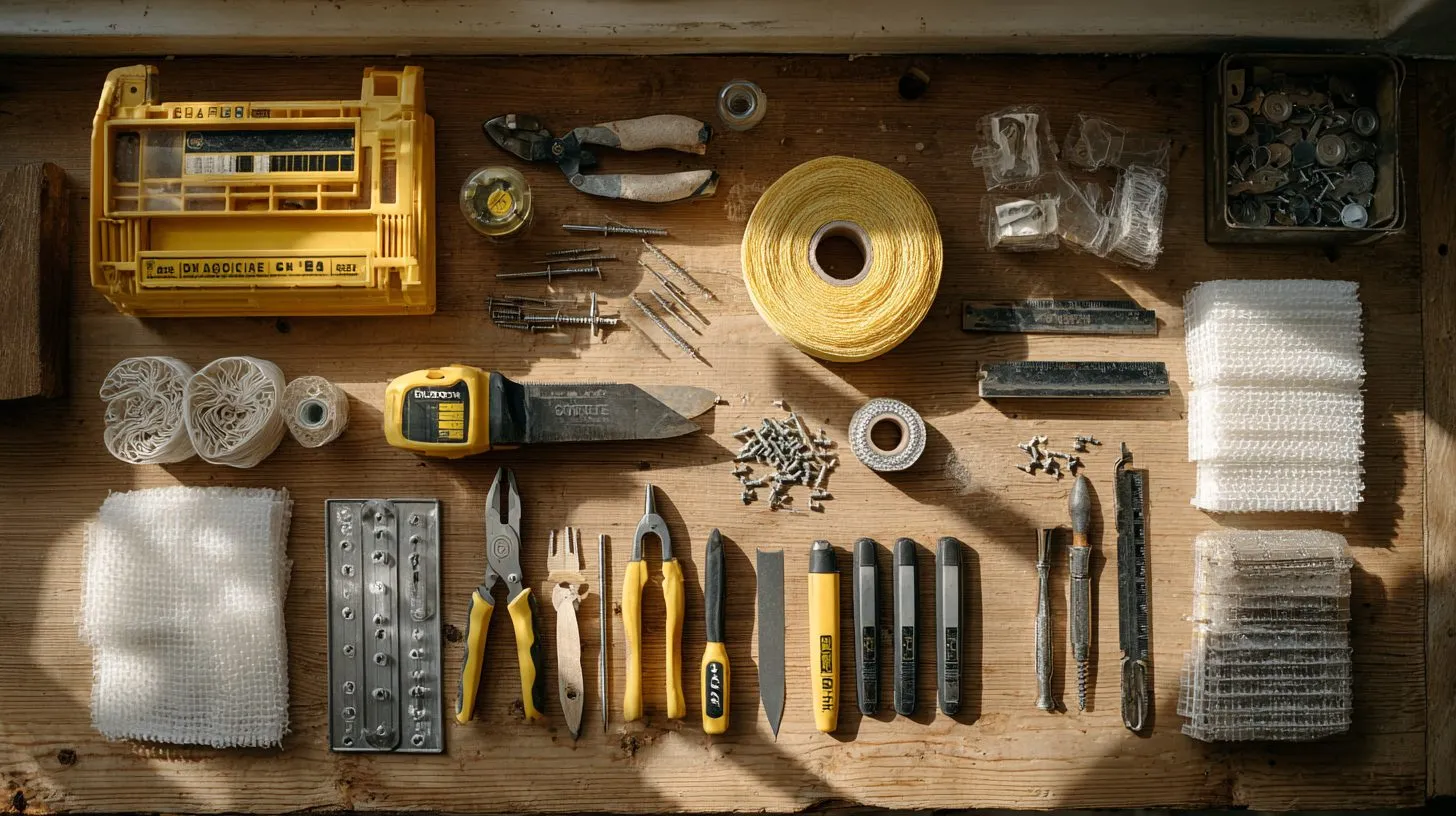 Инструменты для подготовки к установке москитной сетки