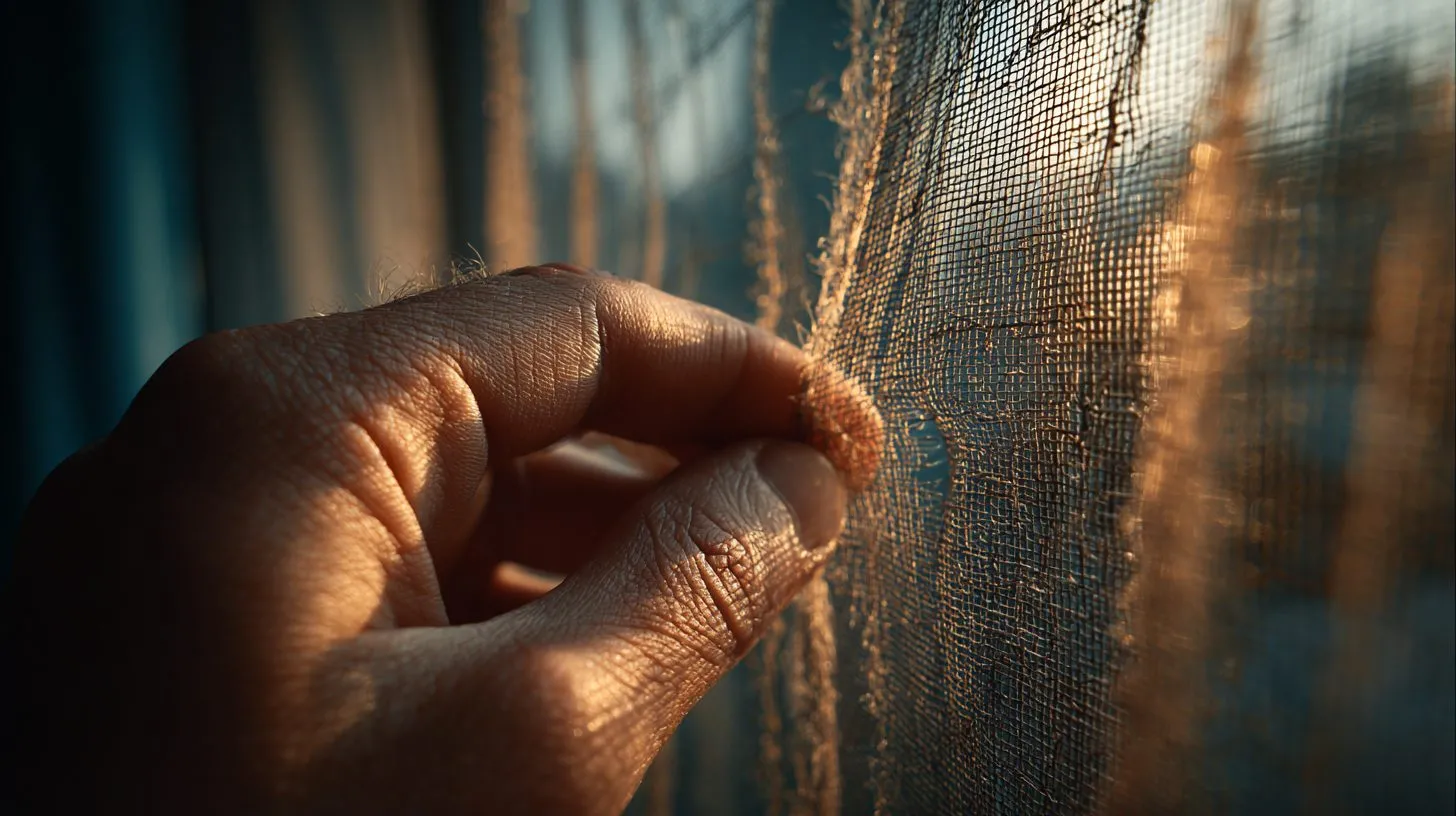 Проверка зазоров и устойчивости москитной сетки