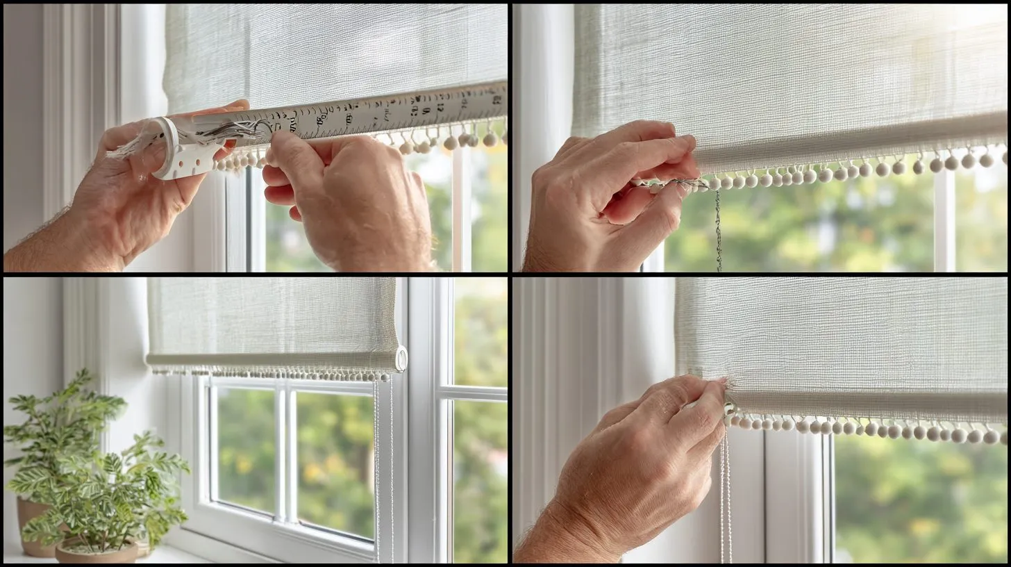 Пошаговый монтаж рулонных штор на пластиковое окно