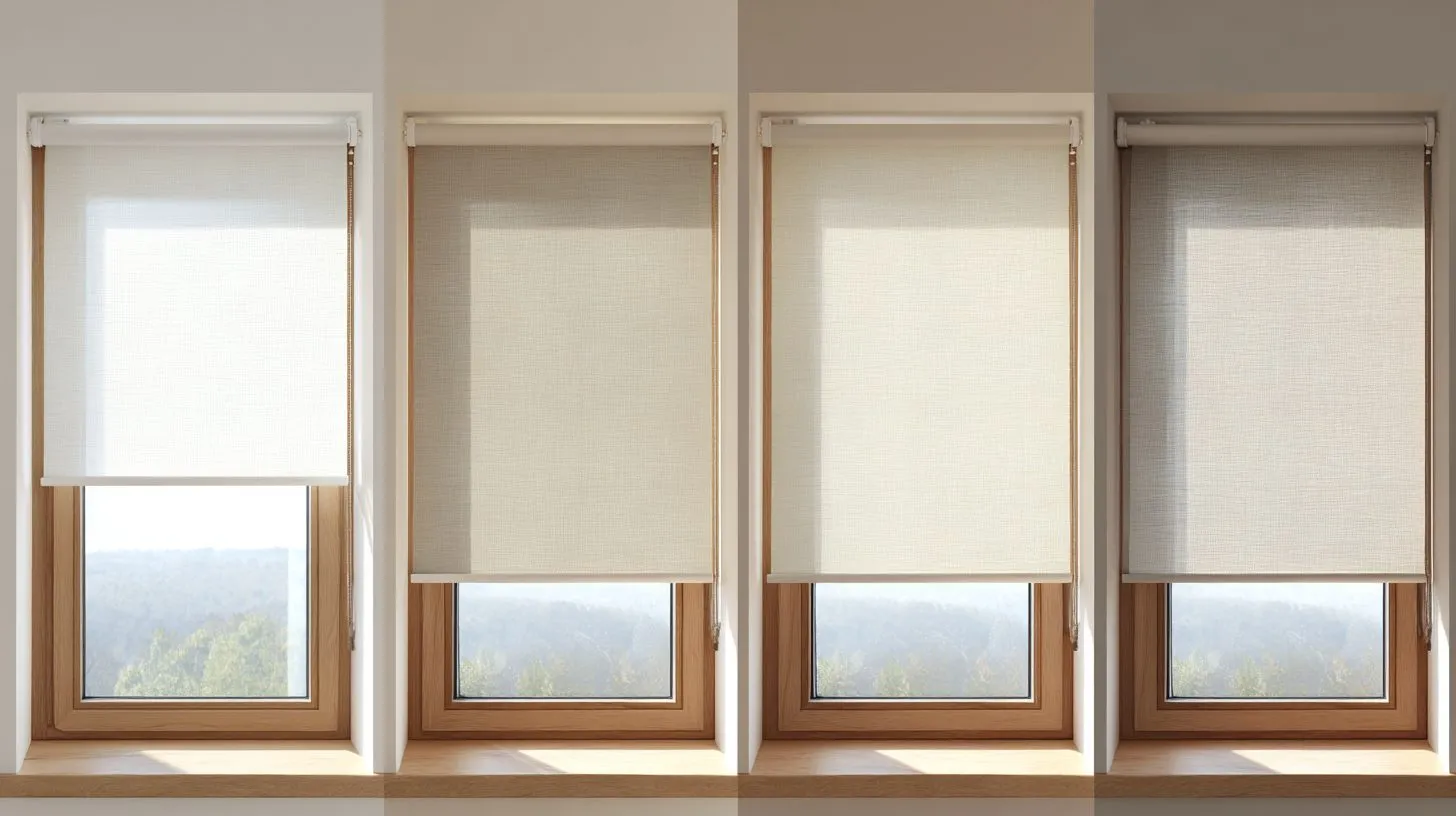 Сравнение типов установки рулонных штор на окно