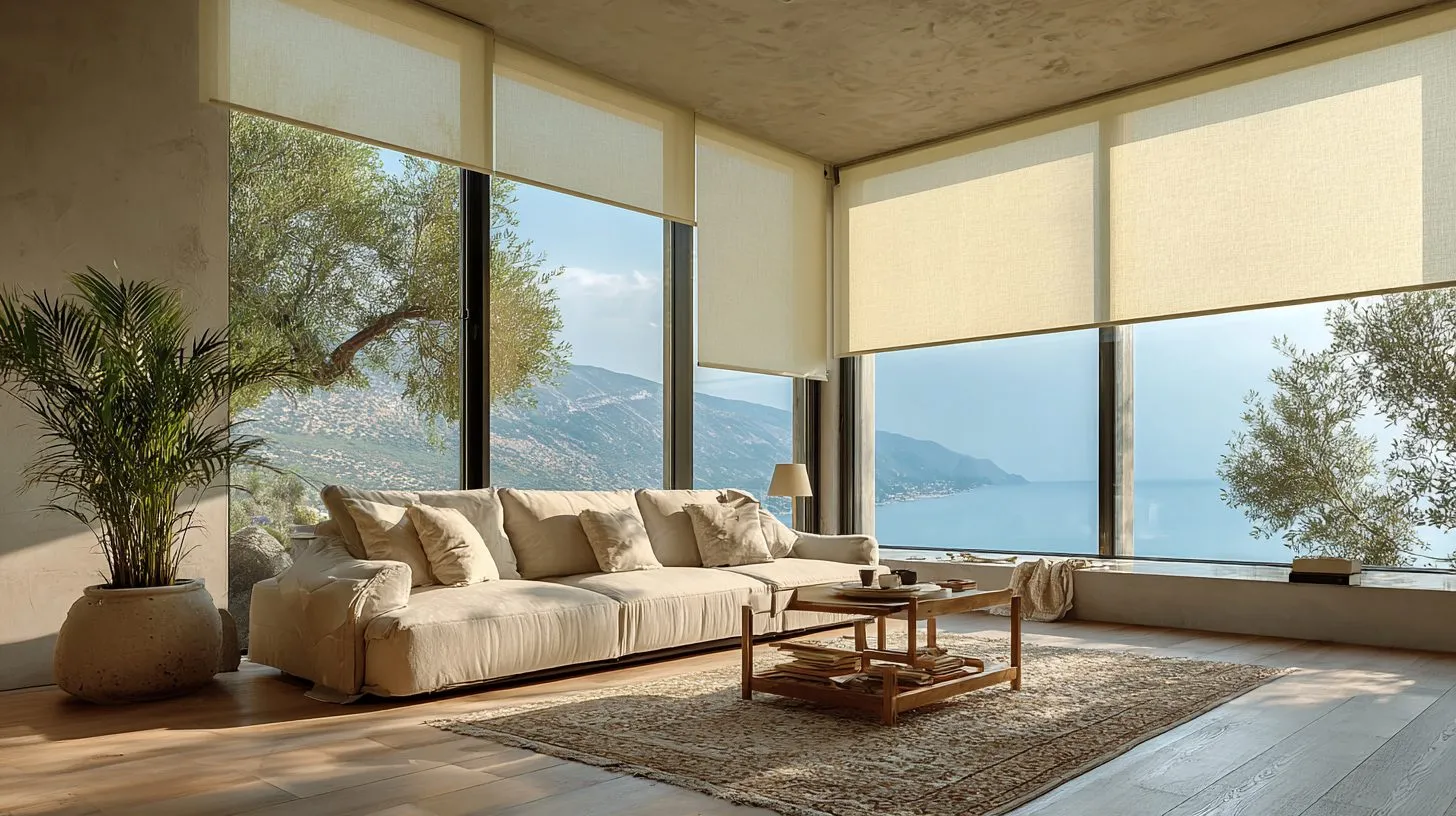 Различные типы крепления рулонных штор на окне