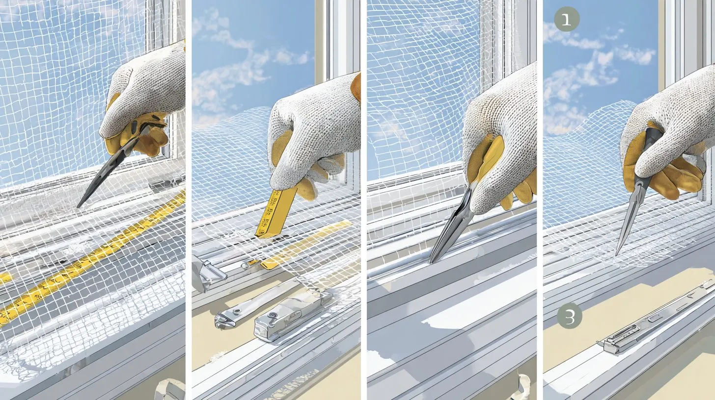 Пошаговая сборка москитной сетки на пластиковое окно