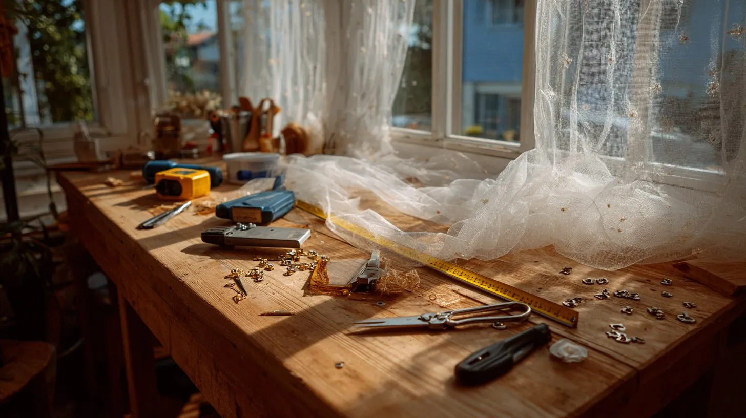 Инструменты для сборки москитной сетки на окно