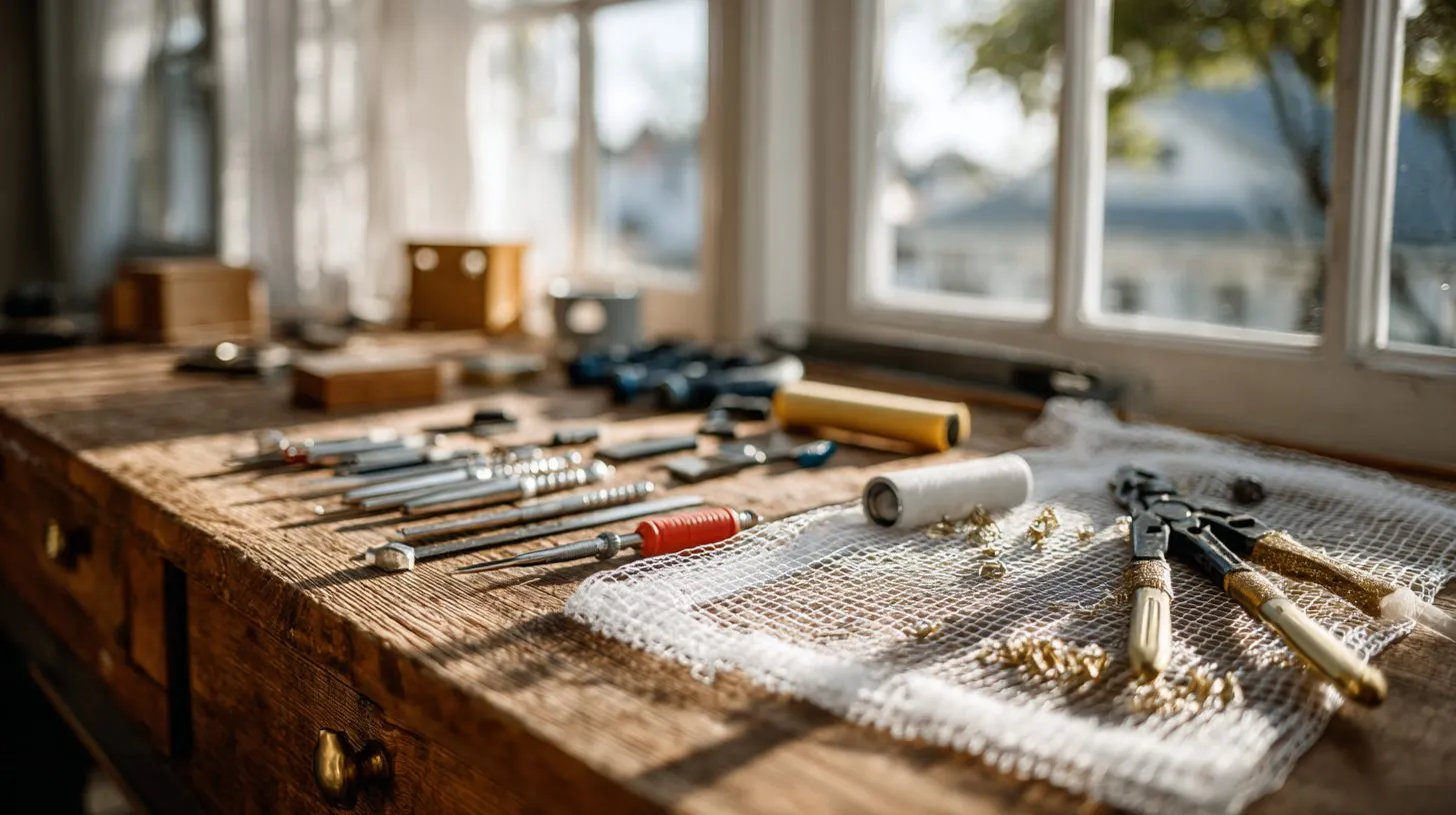 Инструменты для установки москитных сеток на окна