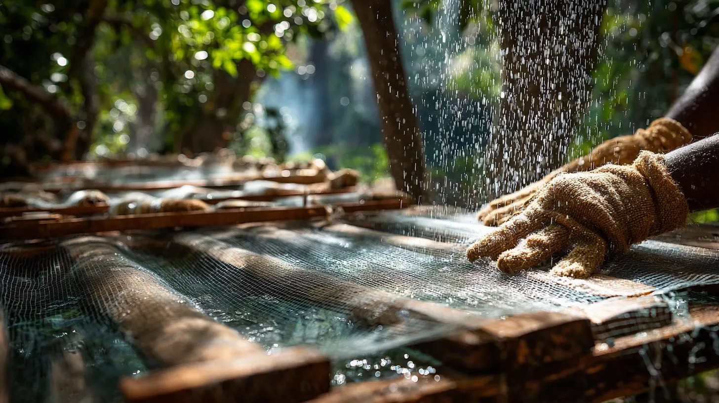 Уход за москитной сеткой: очистка и сушка