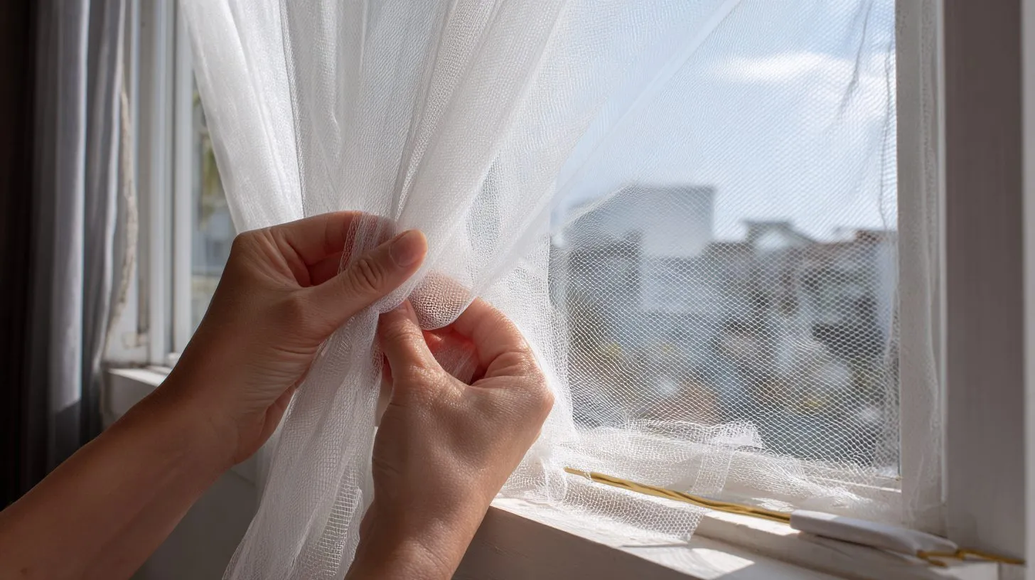 Подготовка к снятию москитной сетки с пластикового окна