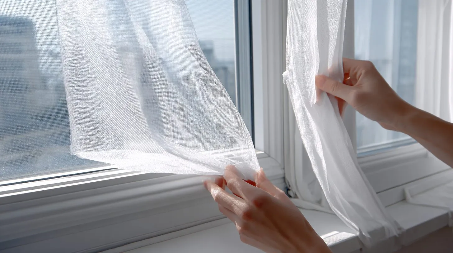 Шаги по снятию москитной сетки с пластикового окна