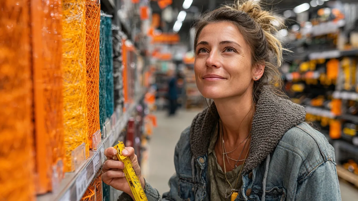 Выбор сетки антикошка в магазине с замерами