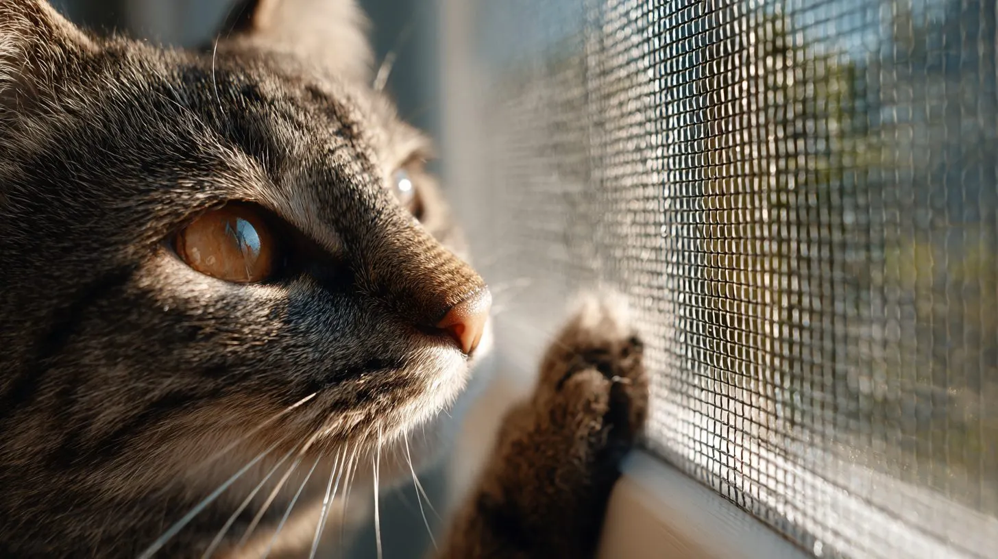 Антикошачья москитная сетка с усиленным полотном