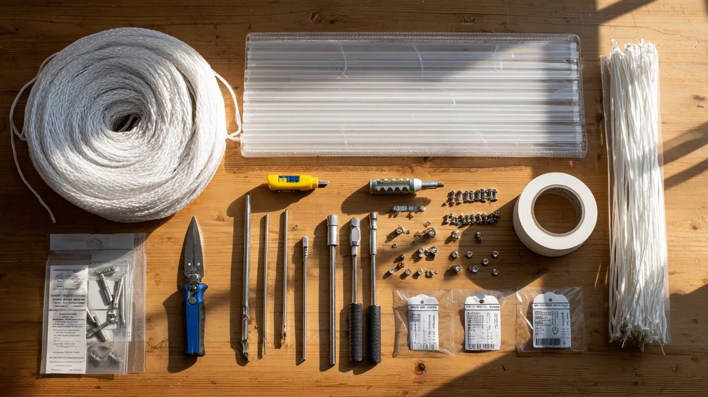 Инструменты и материалы для подготовки к монтажу москитной сетки