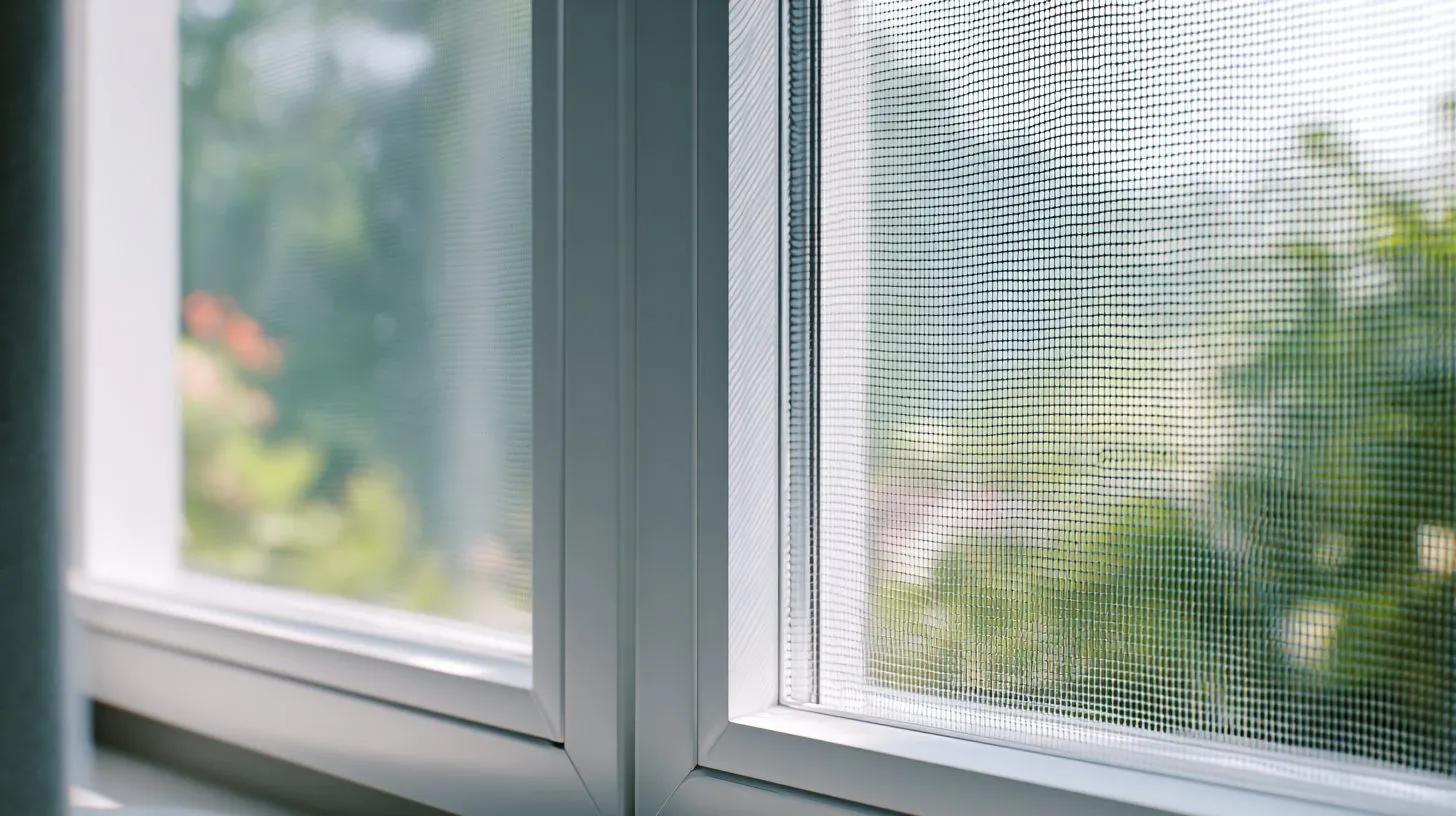 Москитная сетка на пластиковом окне