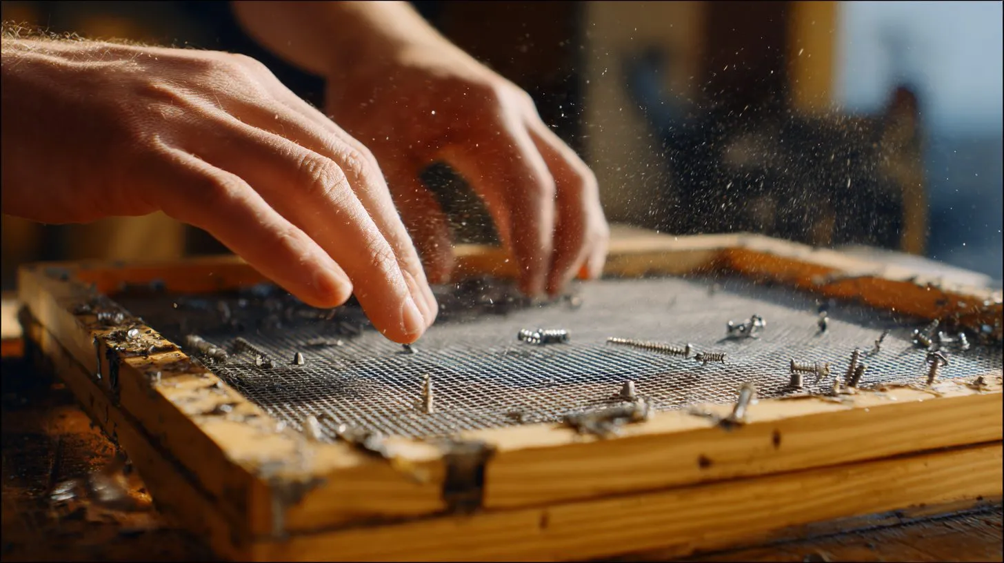 Разборка каркаса москитной сетки