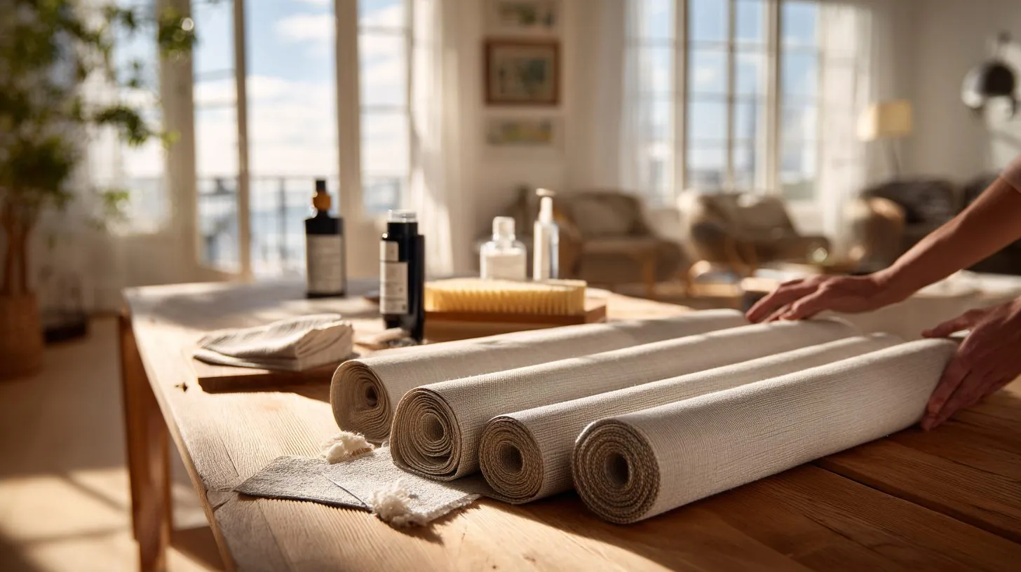 Подготовка рулонных штор к чистке в домашней обстановке