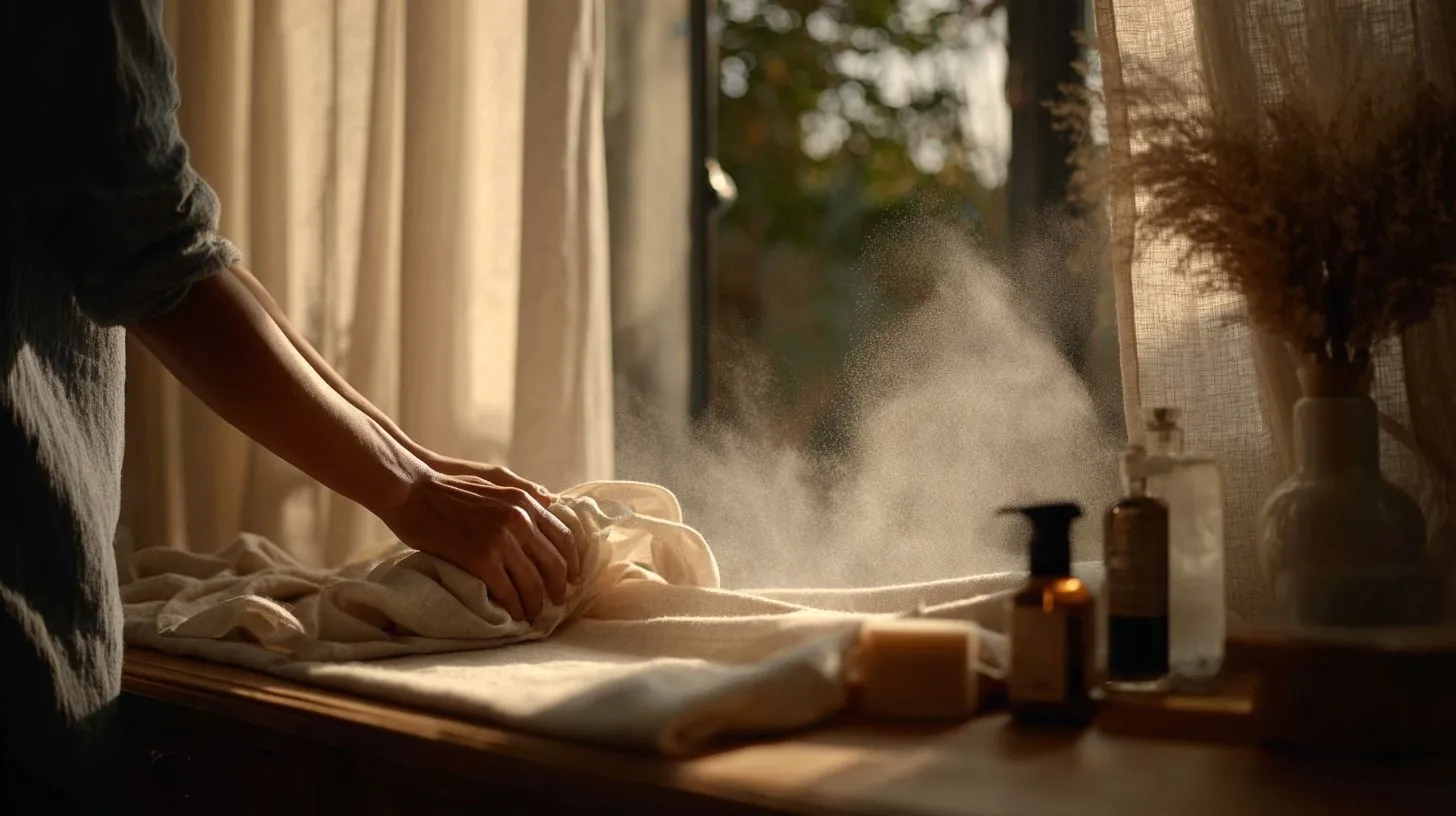 Подготовка рулонных штор к чистке в домашней обстановке