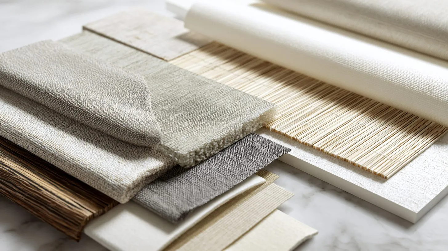 Различные материалы рулонных штор для ухода