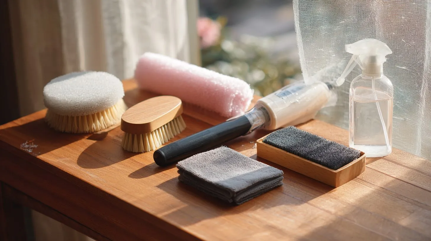 Инструменты для чистки рулонных штор дома