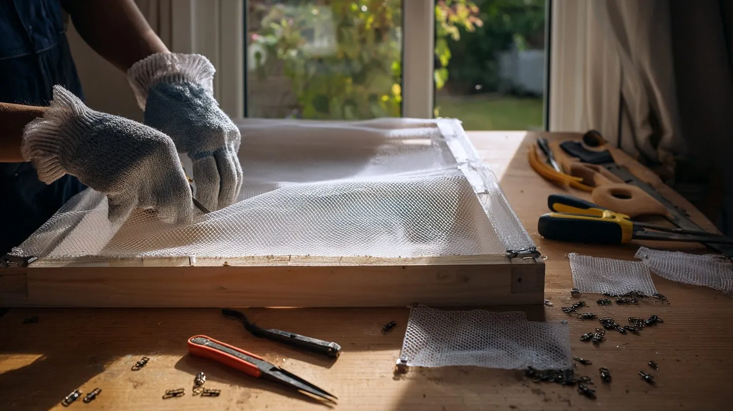 Пошаговая замена уголков на москитной сетке