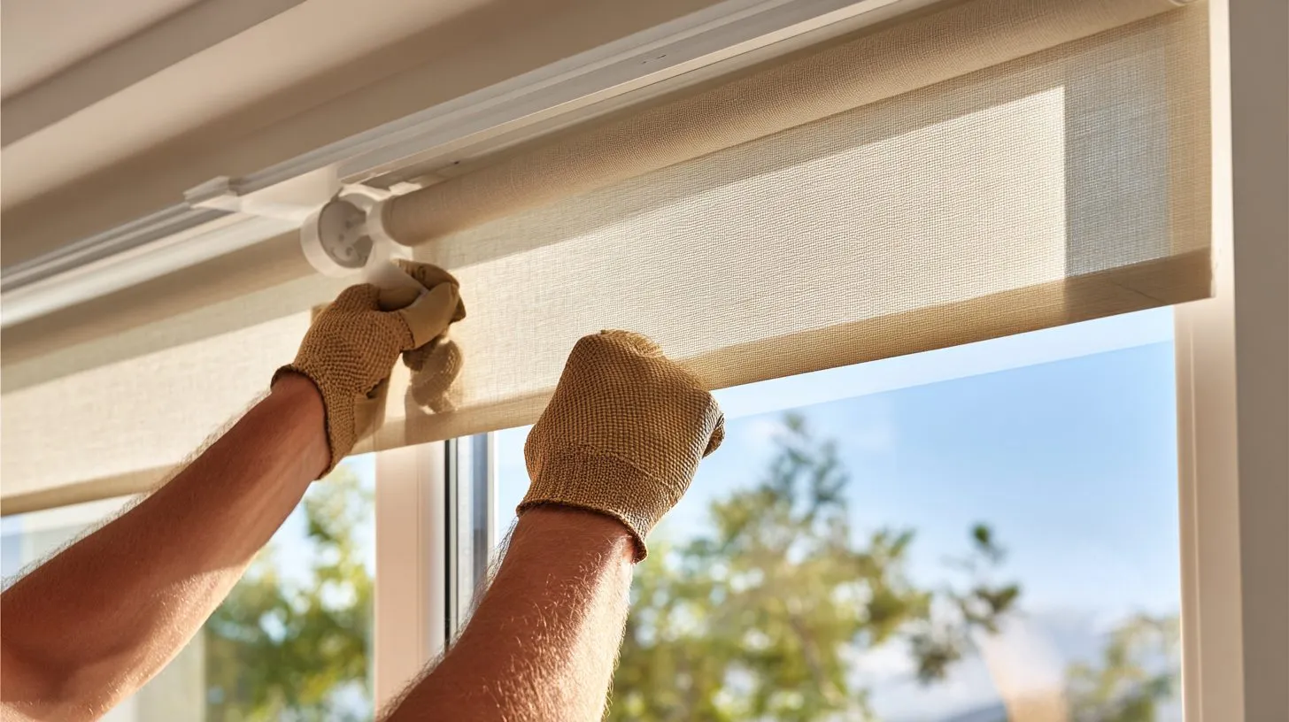Установка рулонных штор без сверления на пластиковое окно