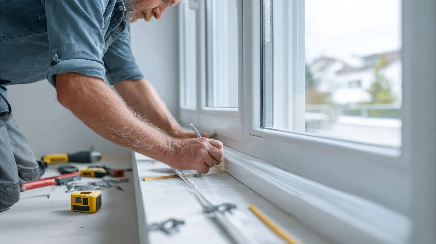 Подготовка пластикового окна к установке рулонных што data-yag-processed=