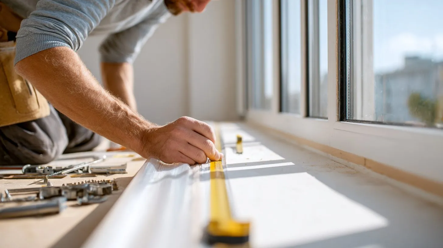 Подготовка окна к установке рулонных шторов