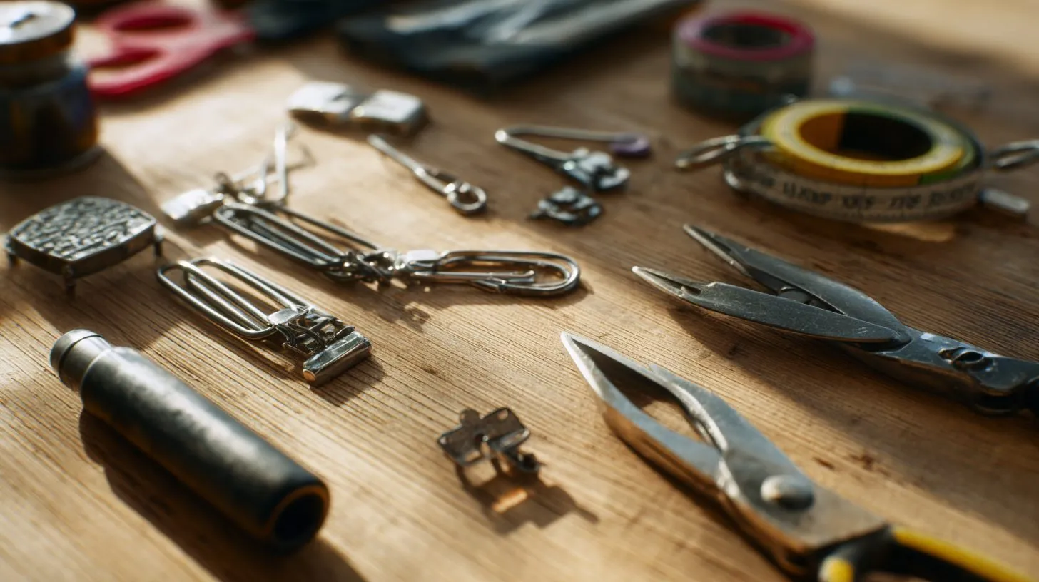 Инструменты для крепления лески на рулонных шторах