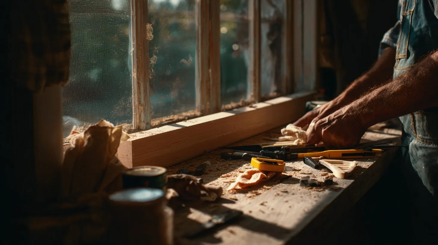 Подготовка окна к установке рамочной москитной сетки