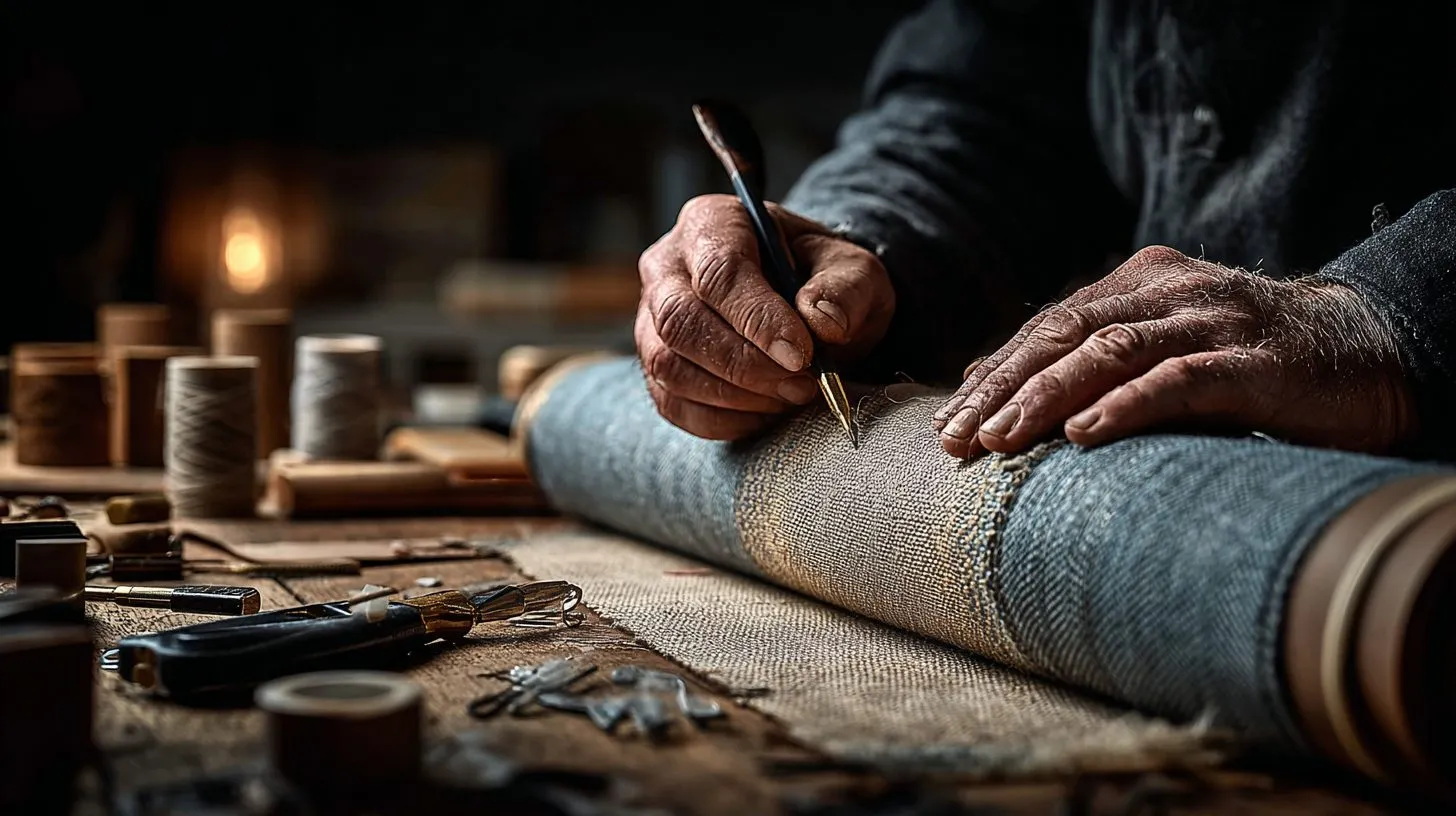 Процесс сборки вала и крепления ткани рулонной шторы