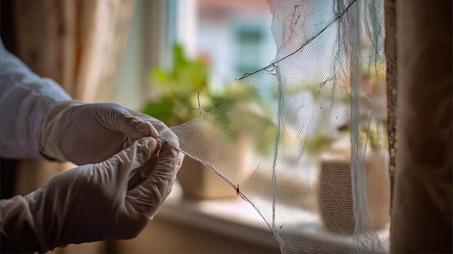 Диагностика повреждений москитной сетки на окне