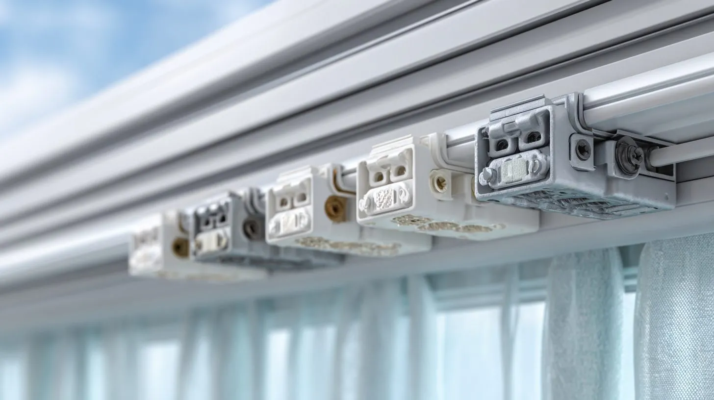 Различные типы креплений для рулонных штор на пластиковом окне