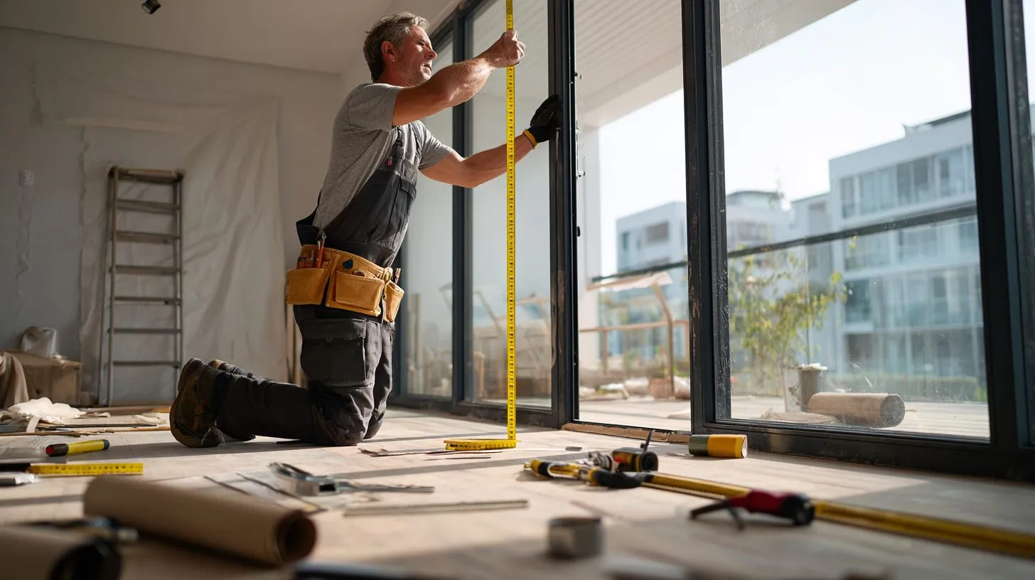 Подготовка к монтажу рулонных штор: измерение окна и разметка